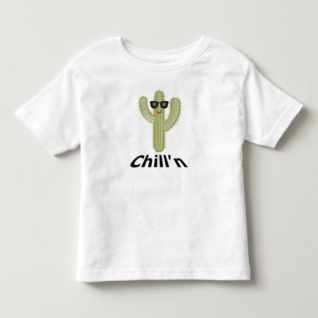 Chill'n Cactus Design - Toddler Fine Jersey T-Shir (Anverso)
