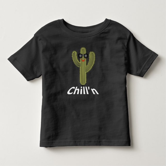 Chill'n Cactus Design - Toddler Fine Jersey T-Shir (Anverso)