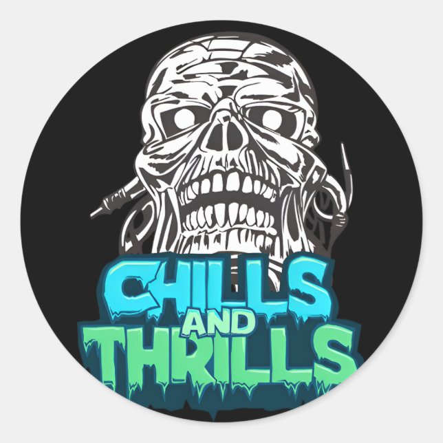 Chills & Thrills crían pegatinas gráficos de Hallo (Anverso)