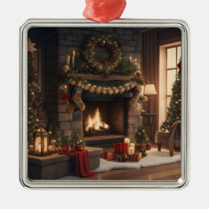 Chimenea Ornamento de Navidad