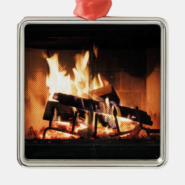 Chimenea Ornamento de Navidad (Frente)