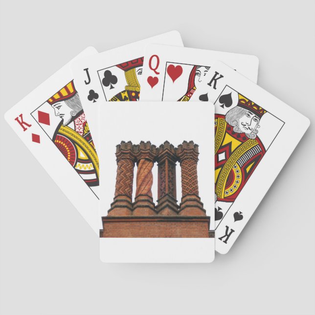 Chimeneas de Hampton Court: Cartas de juego clásic (Reverso)