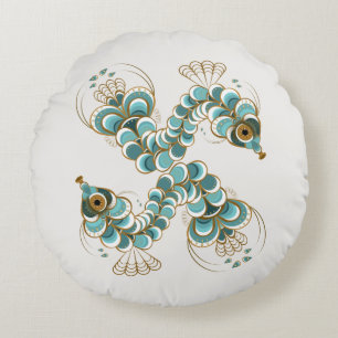 Chimera - Cojín decorativo redondo de caballito de