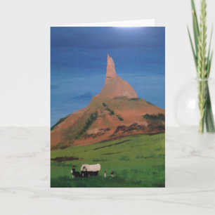 Chimney Rock Nebraska Blank Tarjeta de Saludo