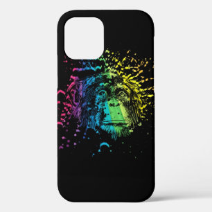 Chimpancé arcoiris en estuche para iPhone de Funda