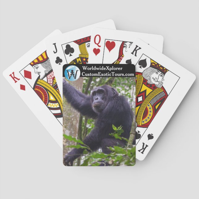 Chimpancé jugando cartas (Reverso)