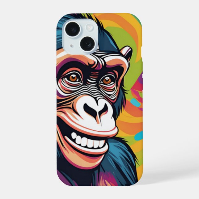 Chimpancé lindo loco divertido  (Reverso )