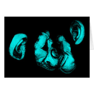 chimpancés de besos : neón turquesa