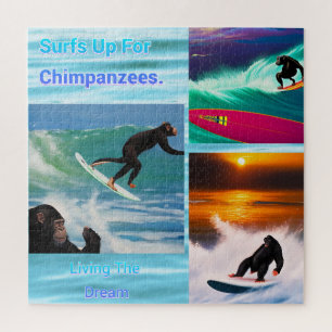 Chimpancés surfistas, rompecabezas 