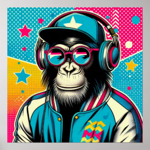 CHIMPANZA DE ARTE POP 4