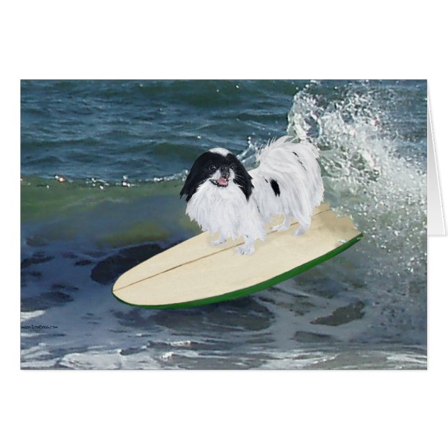 Chin Japonés Surfing (Anverso (Horizontal))