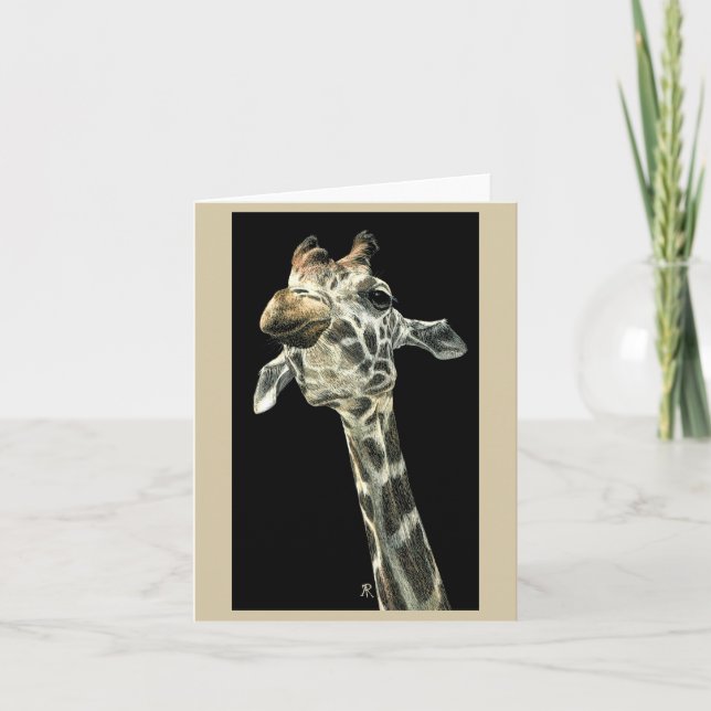 "Chin Up" - Tarjeta Giraffe (Anverso)