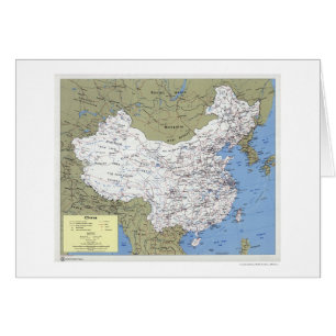 China detalló el mapa - 1979