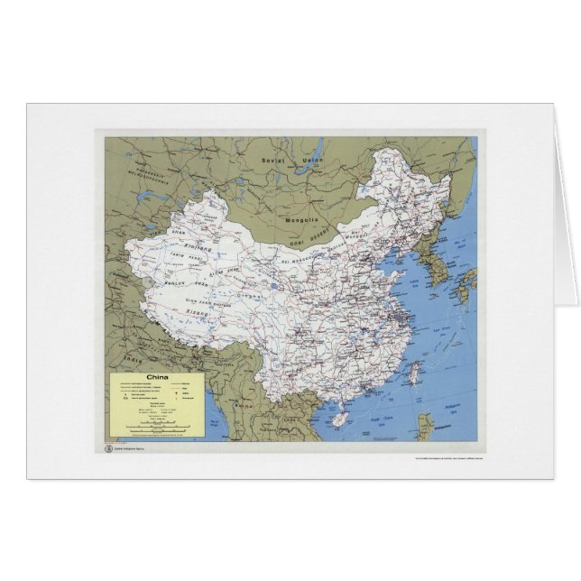 China detalló el mapa - 1979 (Anverso (Horizontal))