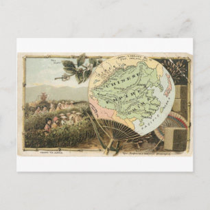 China, tarjeta de cosecha 1889
