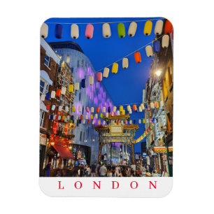 Chinatown de Londres en un imán de refrigerador no