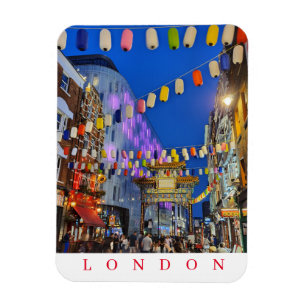 Chinatown de Londres en un imán de refrigerador no