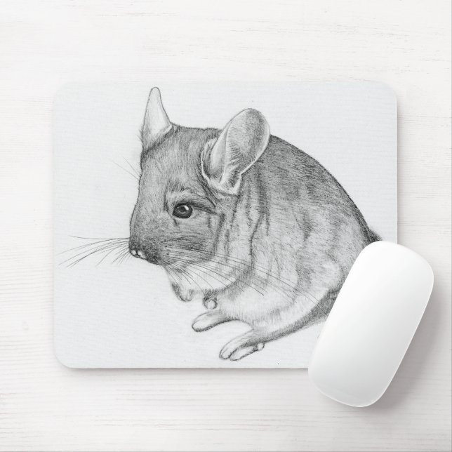 Chinchilla en Alfombrilla de Ratón (Con ratón)