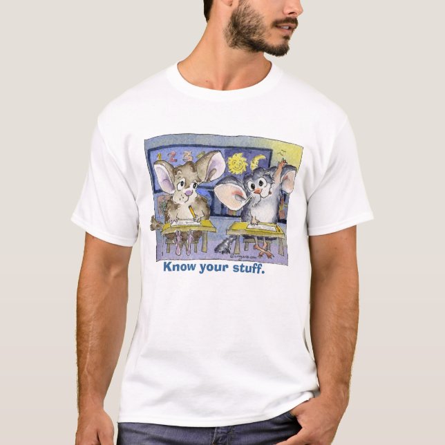 Chinchillas en camiseta del dibujo animado de la (Anverso)
