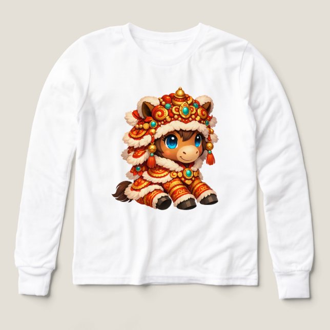 Chinese New Year Horse 2026 Zodiac (Diseño frontal)