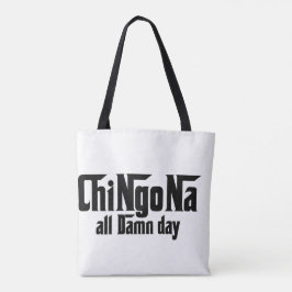 Chingona todo el día con la bolsa de la compra