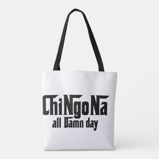 Chingona todo el día con la bolsa de la compra (Reverso)