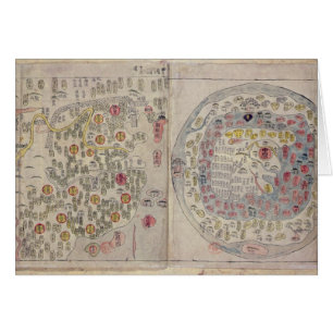 Chino mapa del mundo coreano