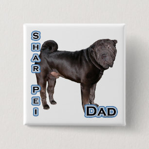 Chino Shar-Pei Dad 4 - Botón