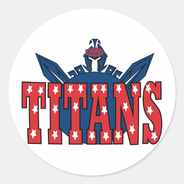 Chino Valley Titans Clear Pegatina (Anverso)