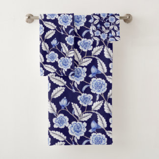 Chinoiserie Blue and White Floral Hampton Willow