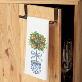 Chinoiserie Citrus Topiary Tree Kitchen Toalla