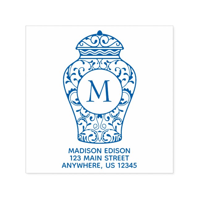 Chinoiserie Ginger Jar Dirección Sello de autotint (Diseño)