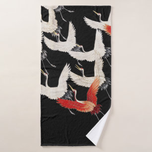 Chinoiserie Grulla Voladora Zen Kimono Minimalista