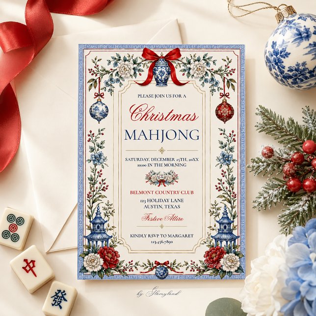 Chinoiserie Navidad Mahjong (Subido por el creador)