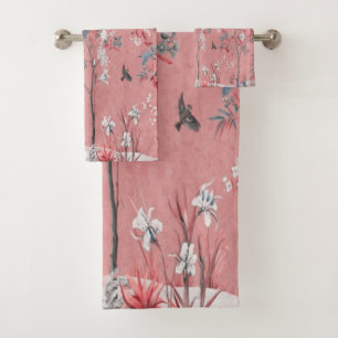 Chinoiserie rosa 3 Piece Lujo