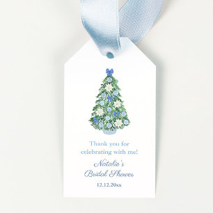 Chinoiserie Vacaciones Árbol Bridal Ducha Etiqueta