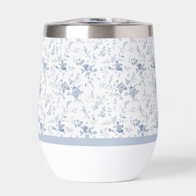 Chinoiserie Vintage Floral Blue Wedding (Frente)