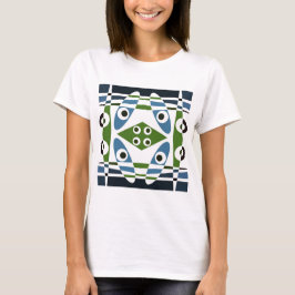 Chintz bohemio 1 camiseta verde azul