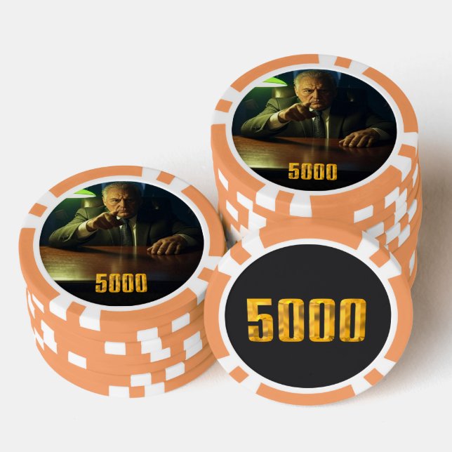 Chip de póquer de 5000 dólares Boss (Pila)