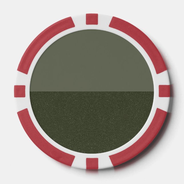 Chip de póquer de dos tonos mosquitos verde Person (Anverso)
