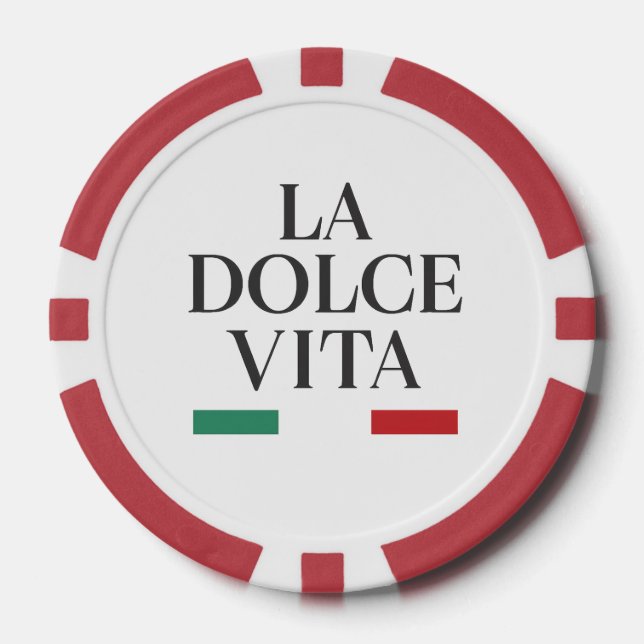 Chip de póquer italiano La Dolce Vita - Jugar con  (Anverso)