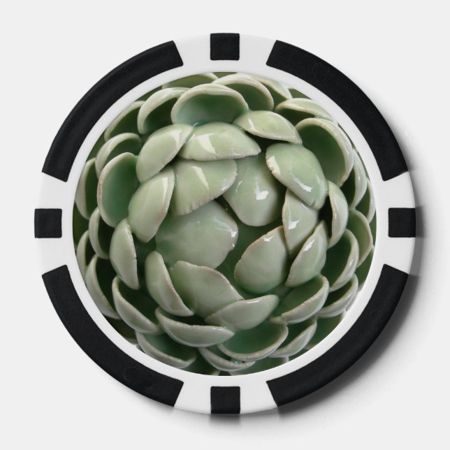 Chip de póquer verde claro (Anverso)