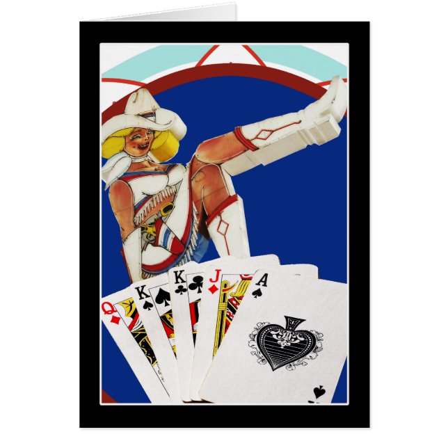 Chip de purpurina Gultch Sally Poker (Frente)