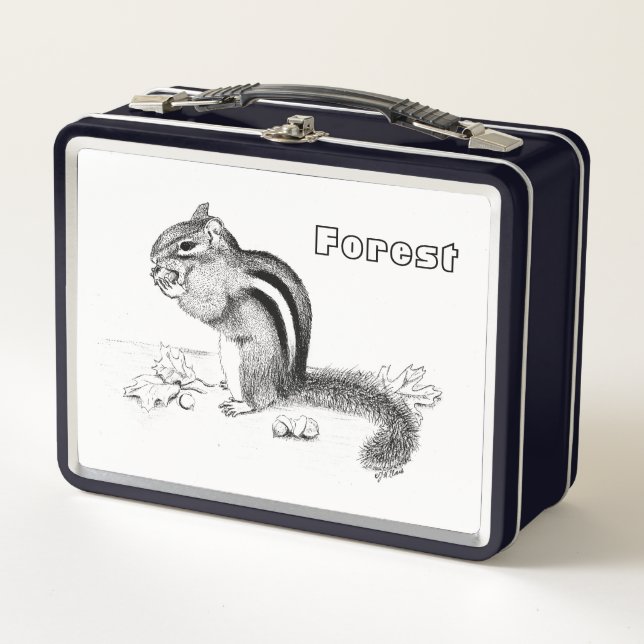 Chipmunk & Acorns Lunch Box (Anverso)