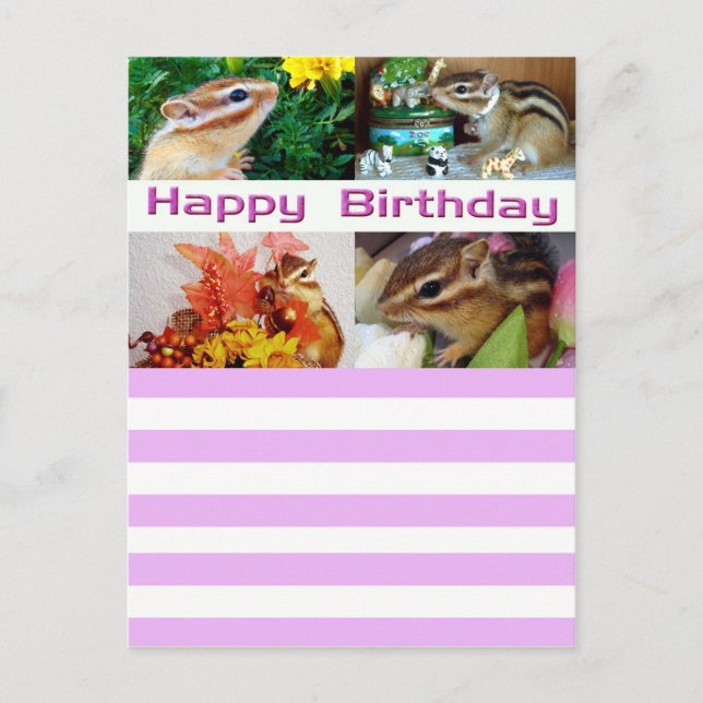 Chipmunk , Cumpleaños , Festividades , Navidad (fo (Anverso)
