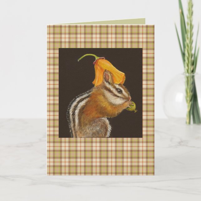 Chipmunk en tarjeta de plástico (Anverso)