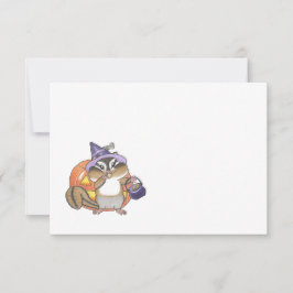 Chipmunk Halloween Cualquier Tarjeta de Nota plana