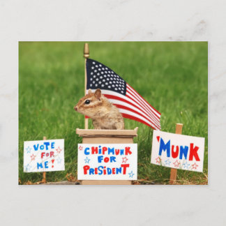 Chipmunk para la postal presidencial