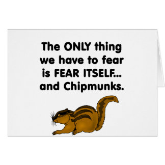 Chipmunks del miedo sí mismo
