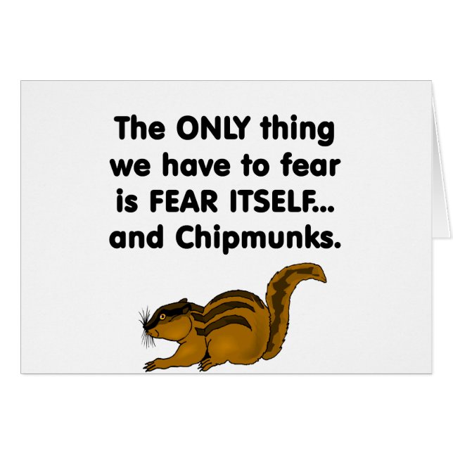Chipmunks del miedo sí mismo (Anverso (Horizontal))
